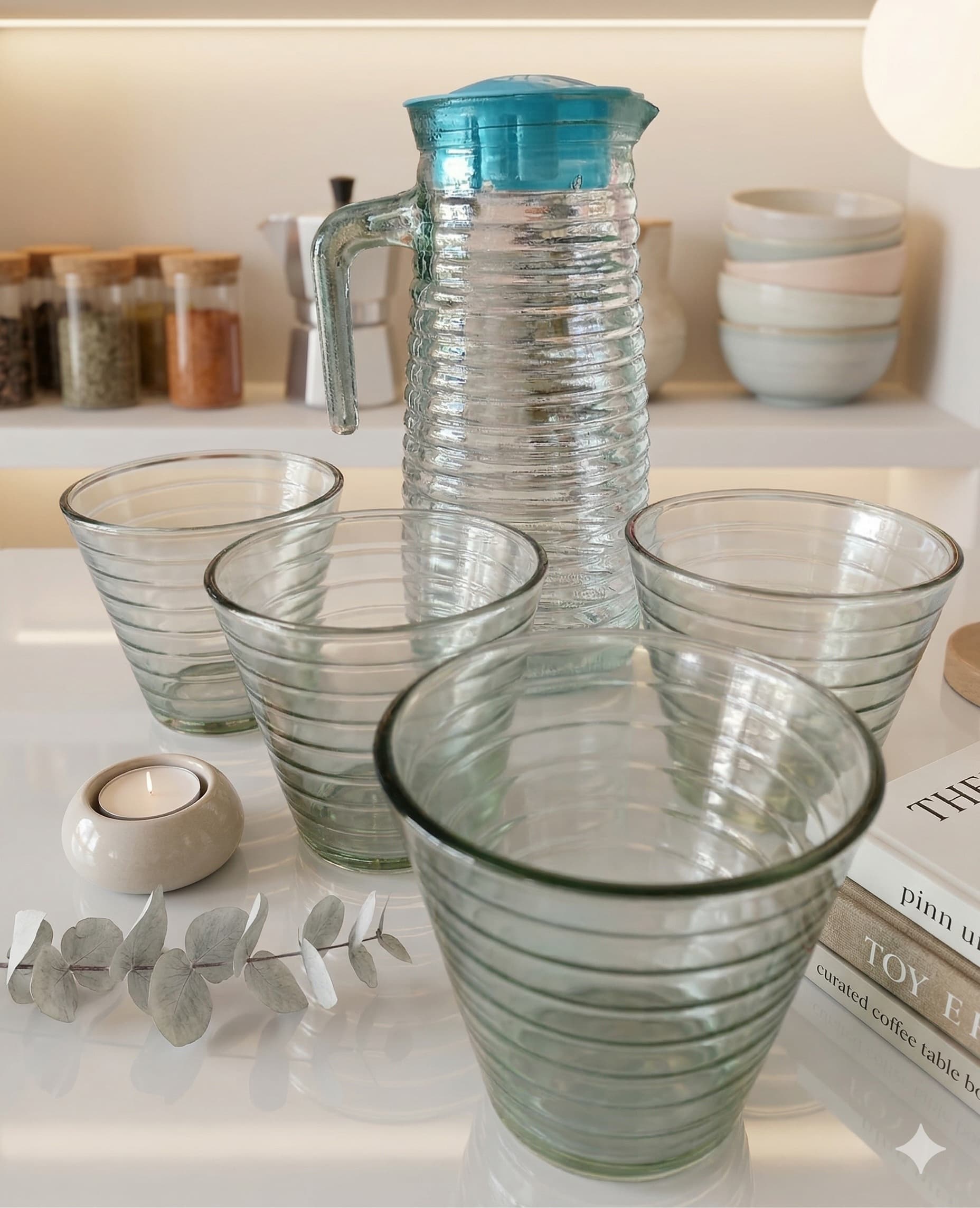 Jarra Con 4 Vasos