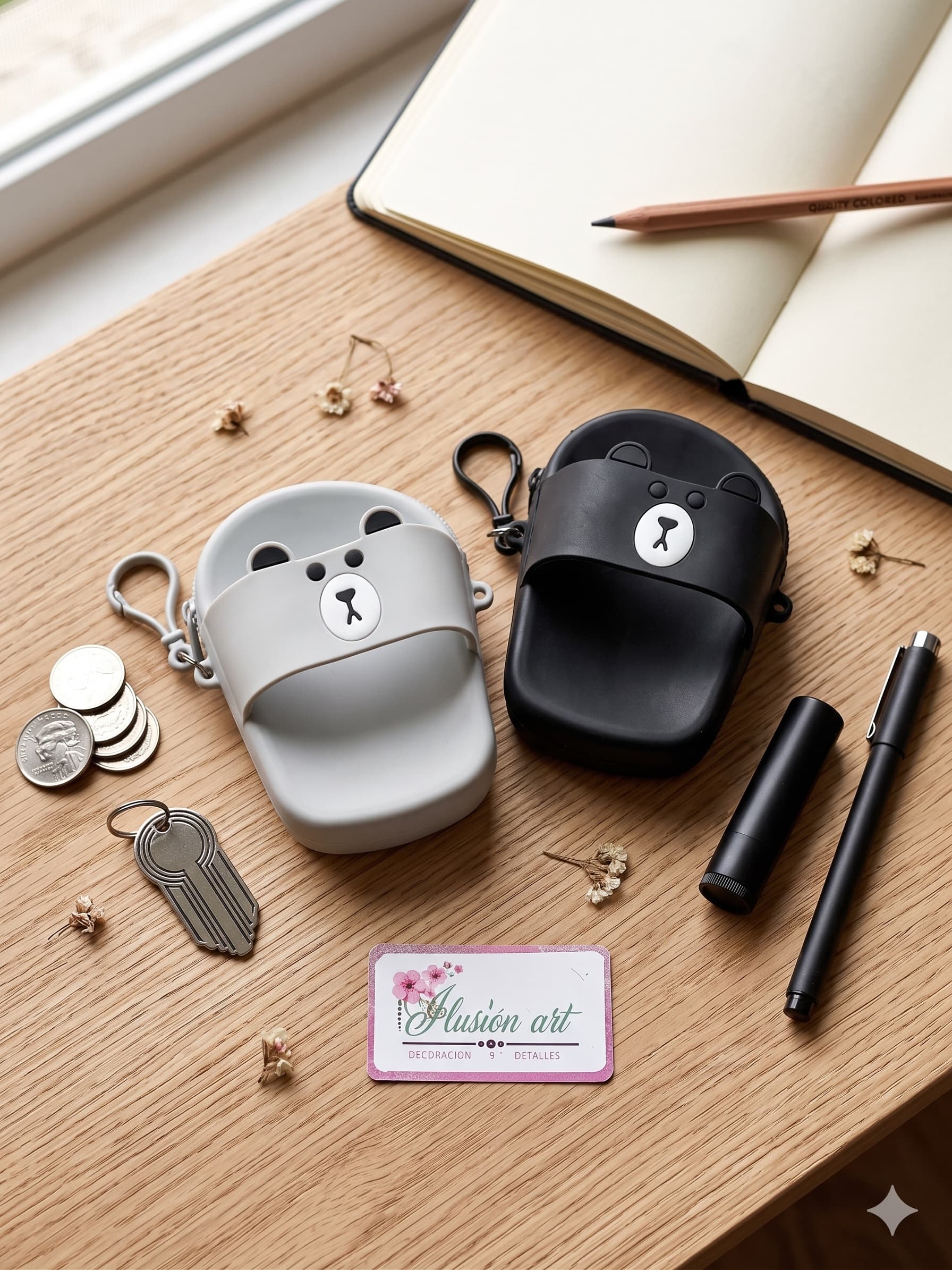 Monedero Sandalia Oso