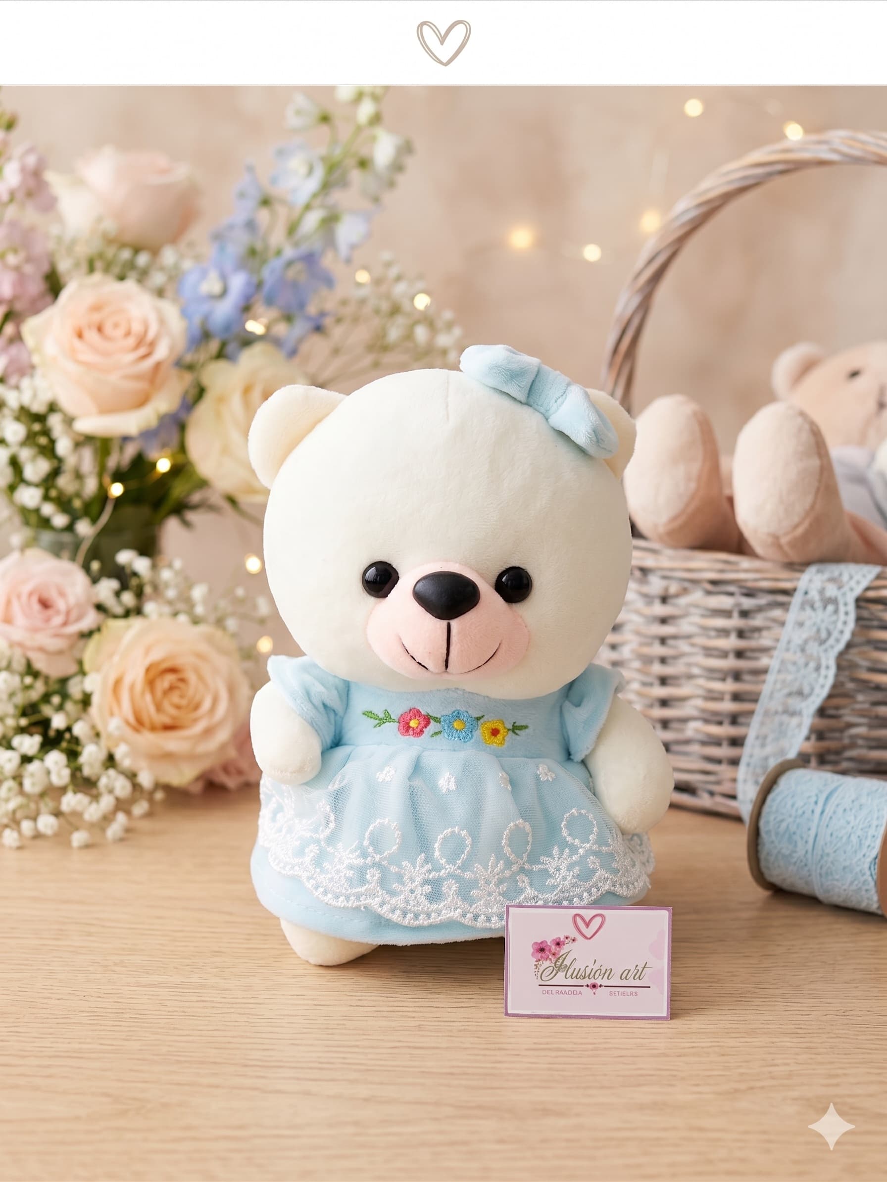 Osita Vestido Flores Kawaii