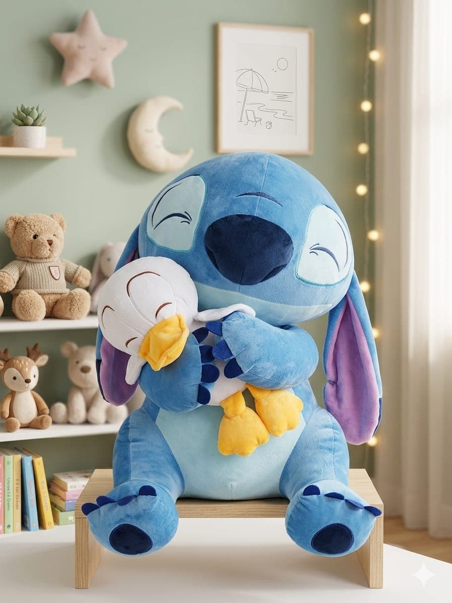 Stitch Sentado + Patito