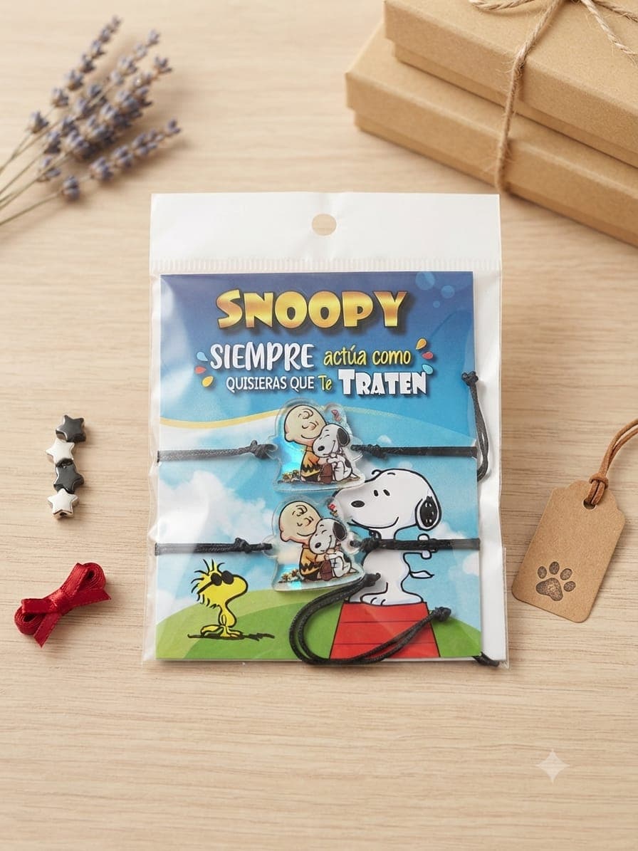 Pulsera Duo Snoopy