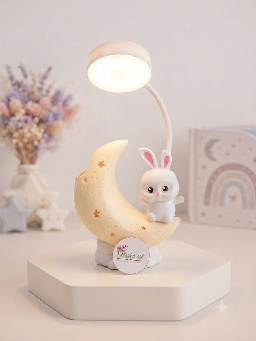 Lampara Luna Conejo