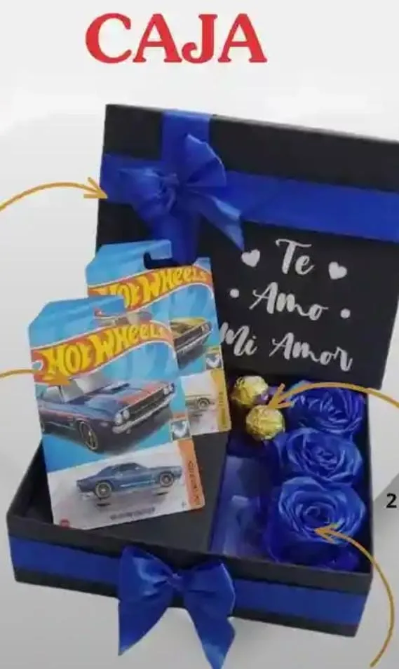 Caja Con 3 Rosas Eternas 