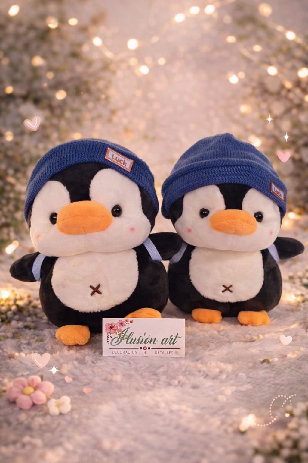 Pinguino Con Mochila 23 Cm