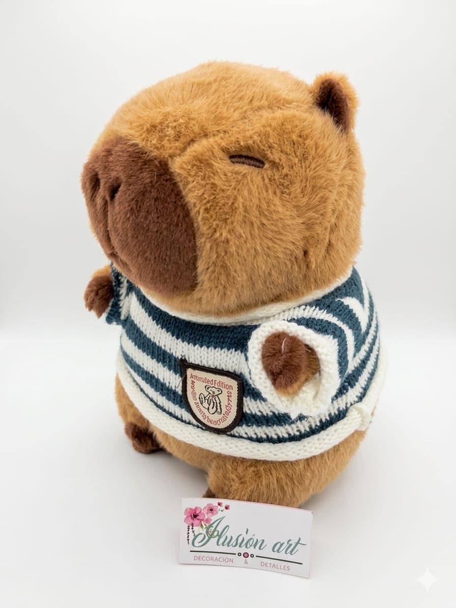 Capibara Con Chompa Rayas