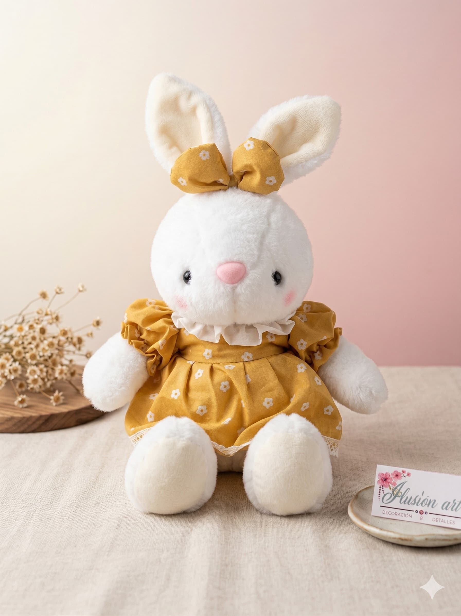 Coneja Lazo Y Vestido Amarillo