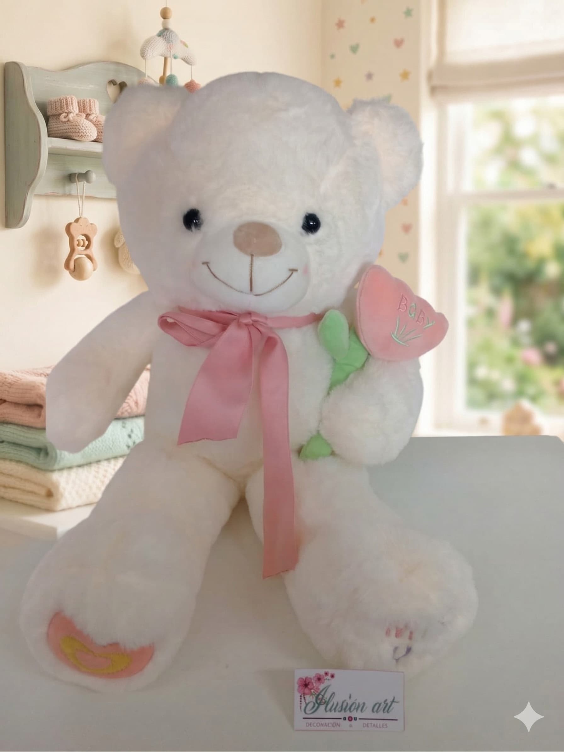 Oso Parado Con Tulipan