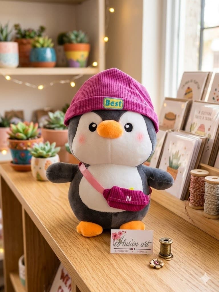 Pinguino Canguro Y Gorro