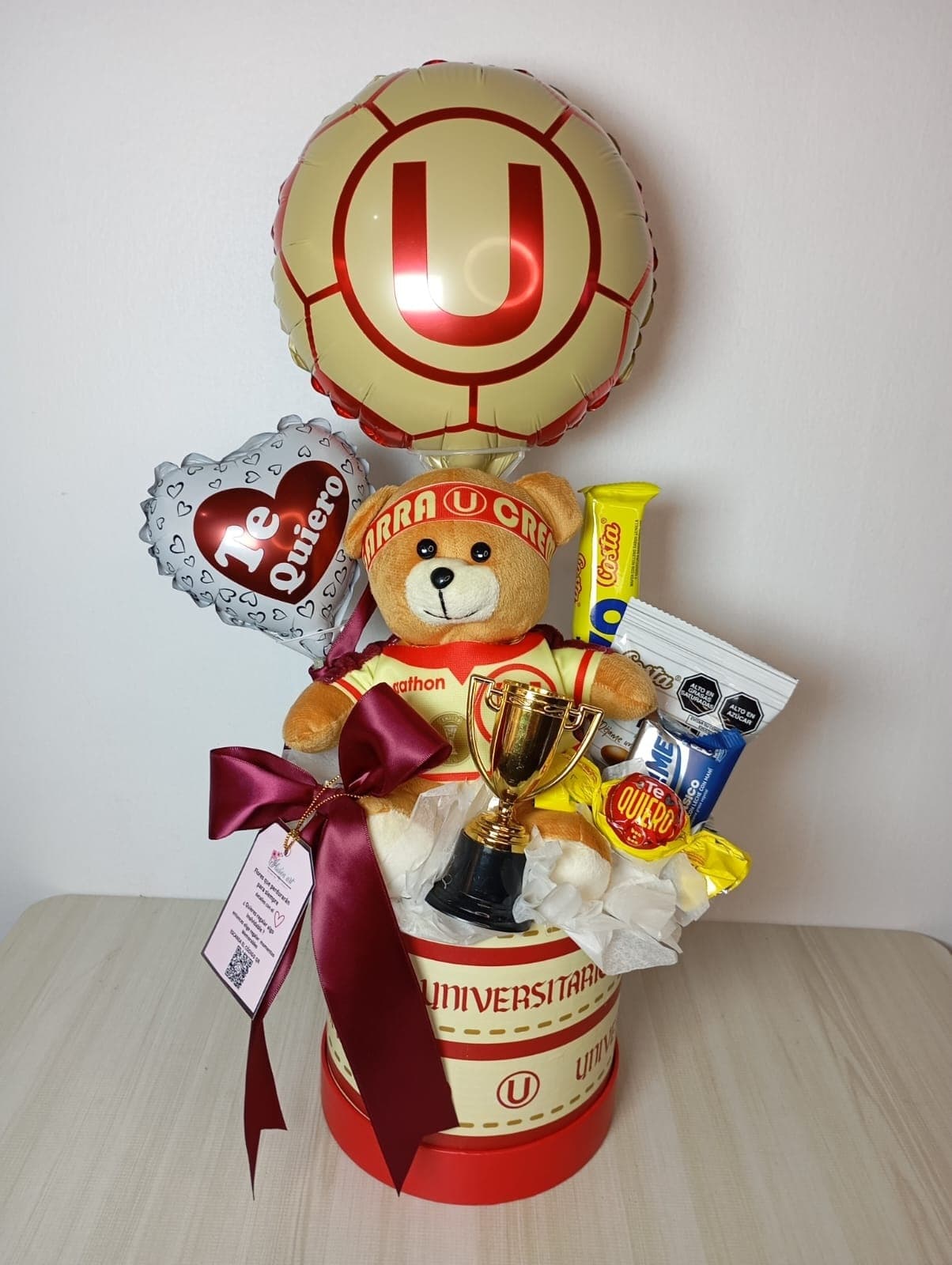 Detalle Osito Vincha Garra Crema