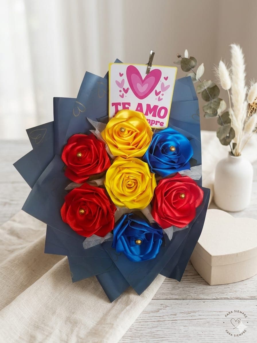 Ramo Multicolor Rosas Eternas