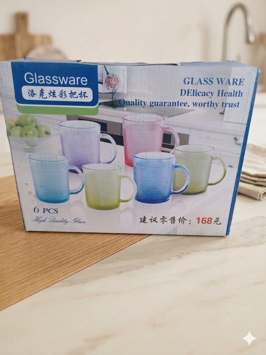 Juego Tazas X 6 Colores