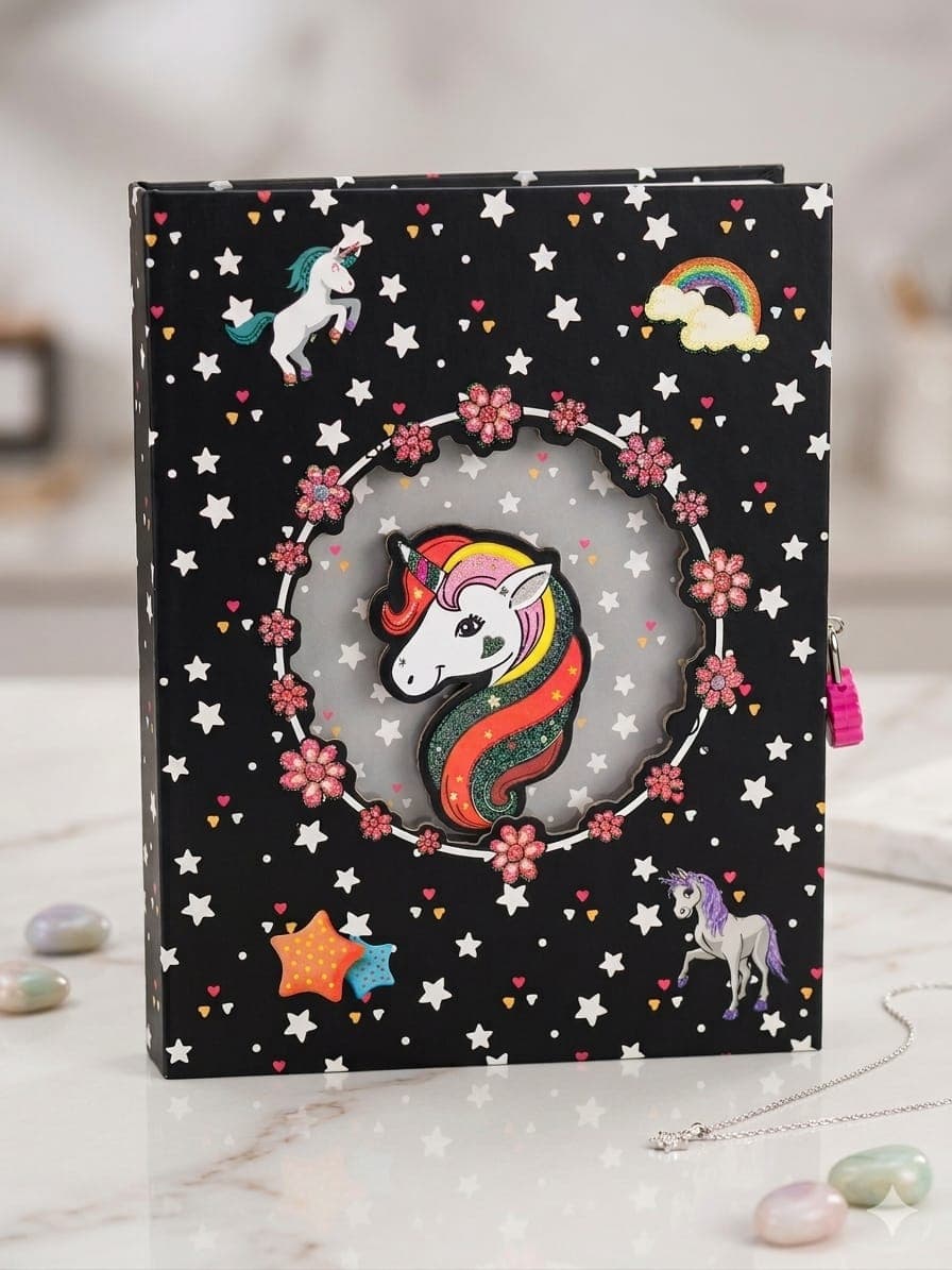 Diario Unicornio Con Llave