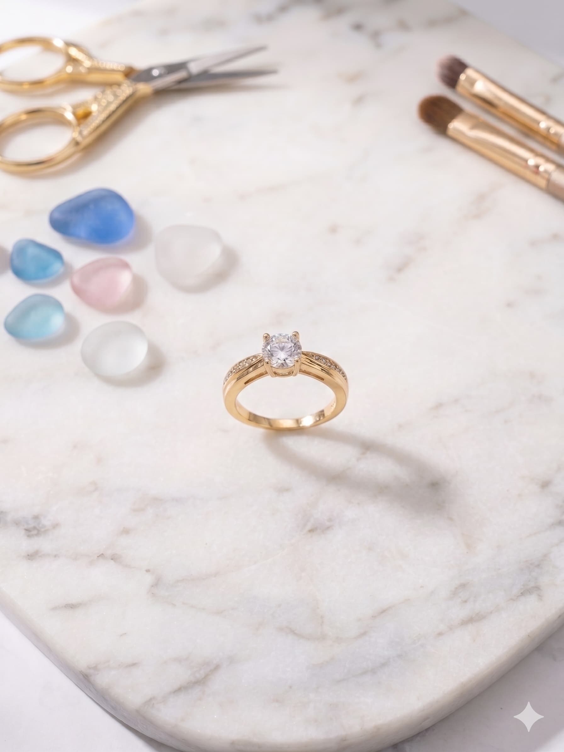 Anillo Rose Piedra Cristal