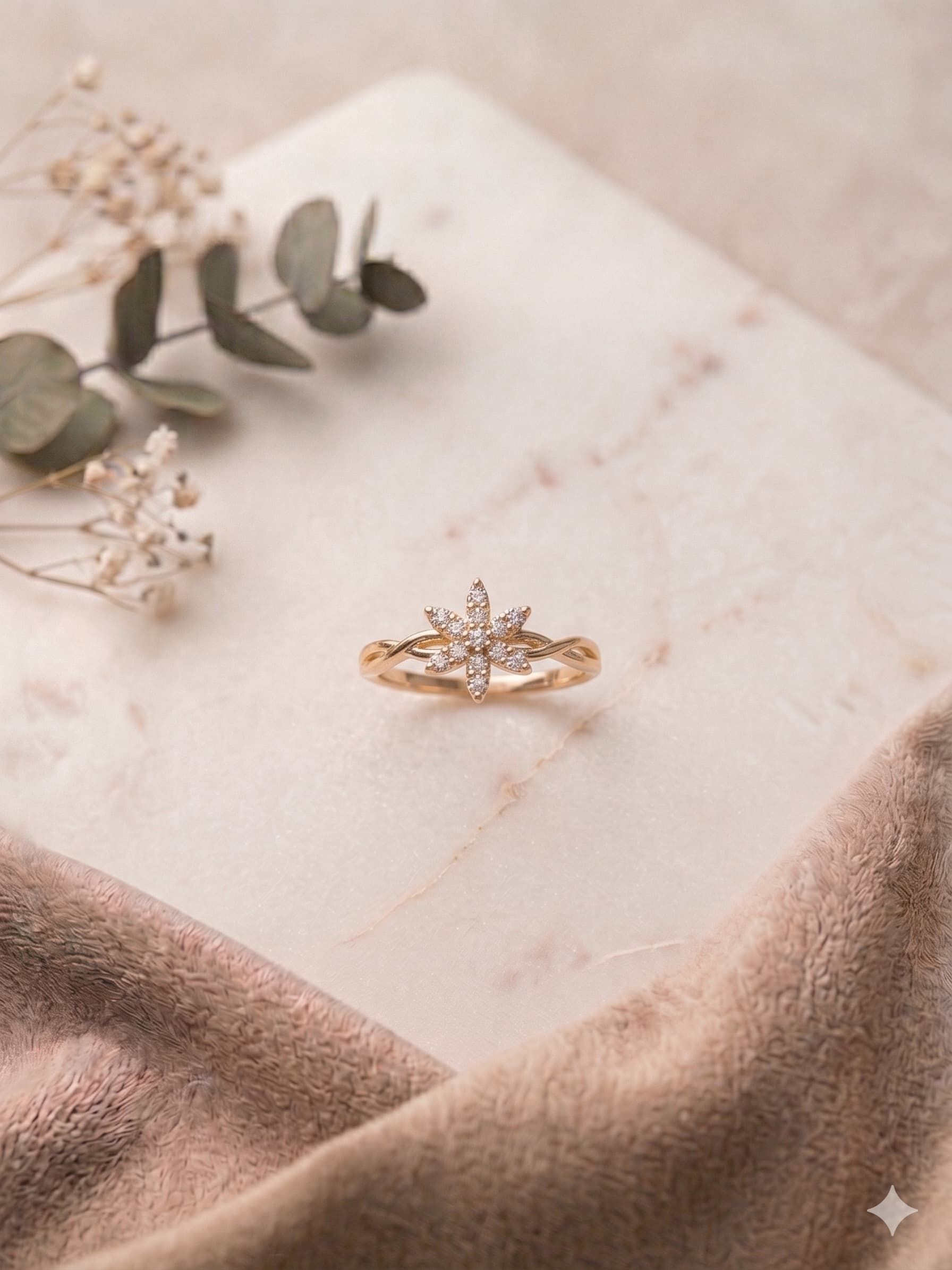 Anillo Rose Flor Con Circones