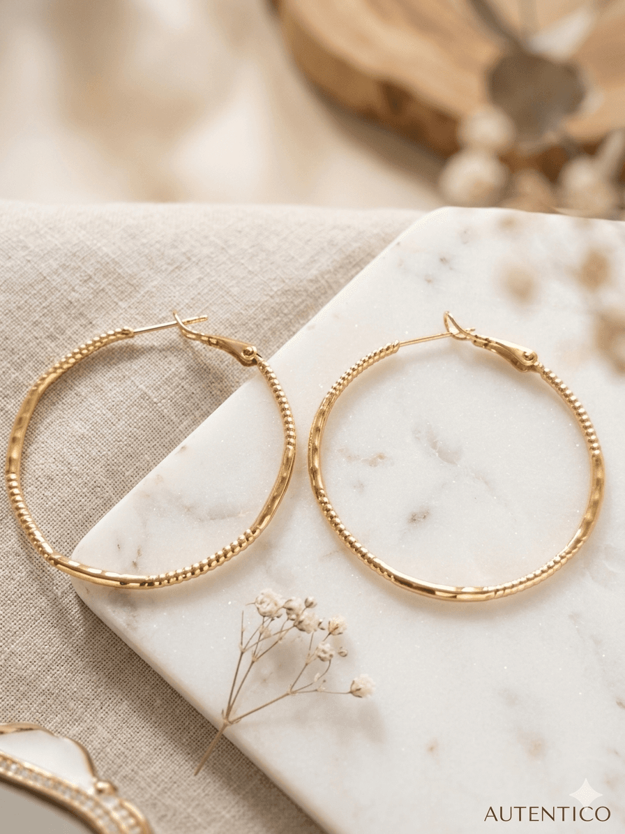 Argolla Delgada Trenzada Rose Grande