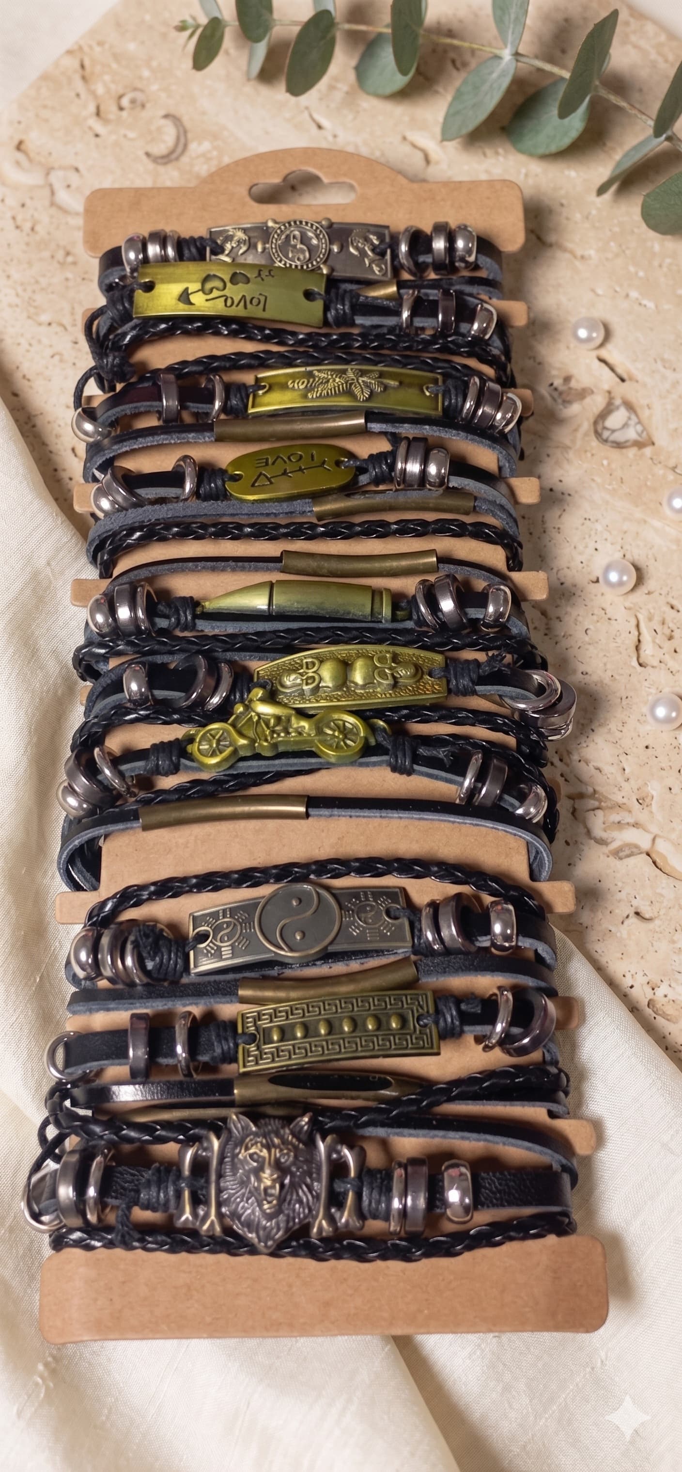 Pulsera Cuerina Caballero