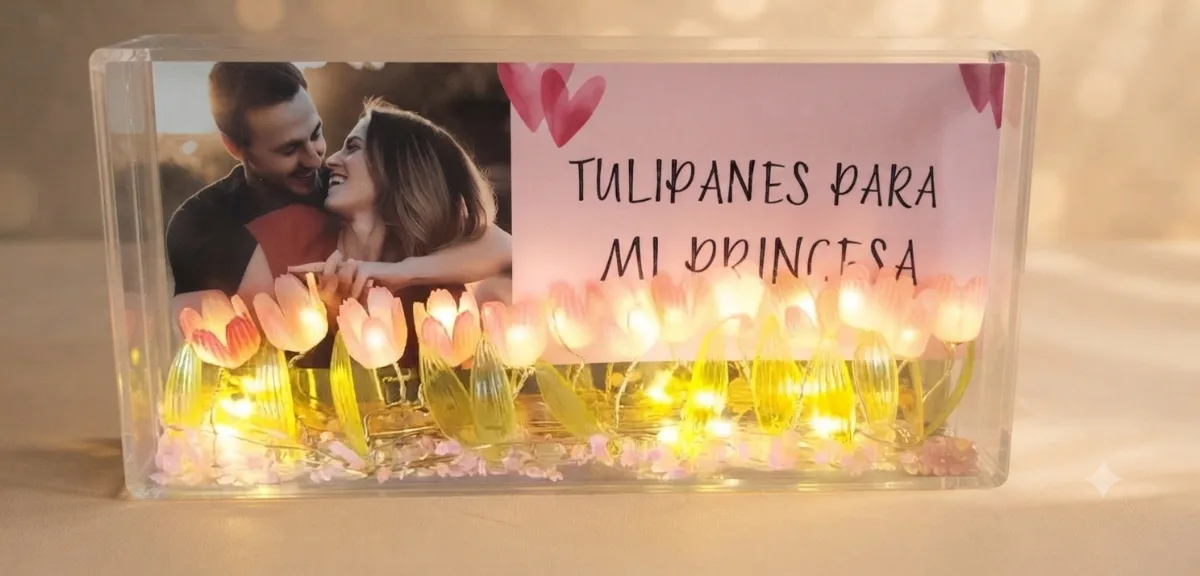 Lámpara Tulipán Portafoto
